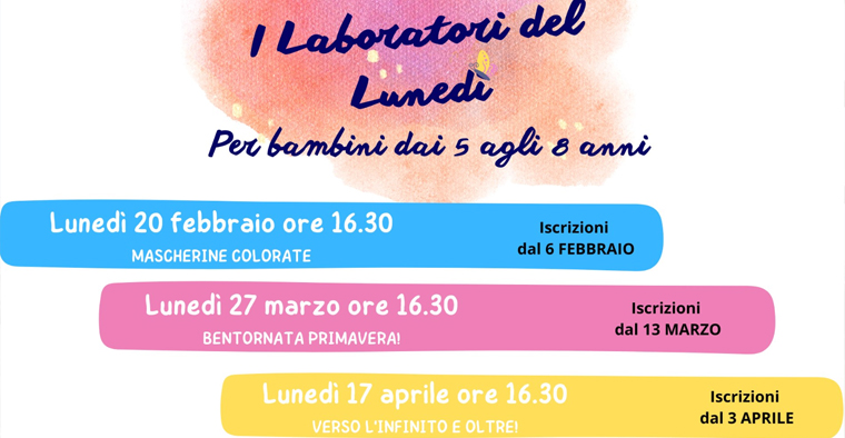 Laboratori del lunedì in biblioteca